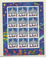 Luxembourg: Y&T - 1649 Timbres De Noël 2005 ** En Feuille Complète - Feuilles Complètes