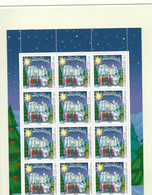 Luxembourg: Y&T - 1608 Timbres De Noël 2004 ** En Feuille Complète - Volledige Vellen