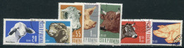 ROMANIA 1962 Domestic Livestock Used.  Michel 2117-23 - Oblitérés