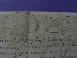 1726 Généralité De DIJON (Côte D'or) Parchemin Timbré Du N°197 De "13 SOLS 4 DEN LA F." Puligny (Côte D'Or) - Seals Of Generality