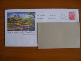 Enveloppes  PAP  Marianne De Beaujard Avec Illustration ST MARTIN DE CASTILLON - PAP: Aufdrucke/Beaujard