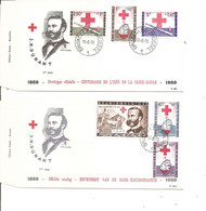Belgique - Croix-Rouge ( 2 FDC De 1959 à Voir) - 1951-1960
