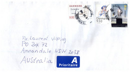 (X21) Letter Posted From Denmark To Australia - Cartas & Documentos