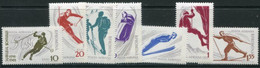 ROMANIA 1961 Winter Sports Perforated MNH / **.  Michel 1951-57 - Unused Stamps