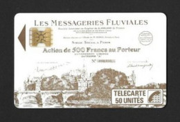 Télécarte. Carte Téléphonique   Association Française Des Collectionneurs De Titres Anciens.  Les Messageries Fluviales. - Telefoonkaarten Voor Particulieren