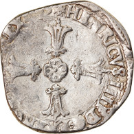 Monnaie, France, Henri IV, 1/4 Ecu, 1605, Angers, TB+, Argent, Duplessy:1224 - 1589-1610 Henri IV Le Vert-Galant
