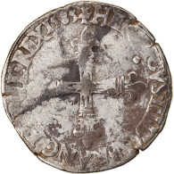 Monnaie, France, Henri III, 1/4 Ecu, 1585, Nantes, TB, Argent, Duplessy:1133 - 1574-1589 Henry III