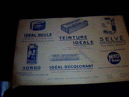 Publicité Buvard Produits Louis Gonet  : Mito_phobe ,idéal Boule,teinture Idéale, Selvé, Rondo ,ideal Colorant - G