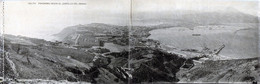 Ceuta: Panorama Desde El Castillo Del Hacho / Panorama From Hacho Castle [Spain, Gibraltar] Panoramic Double Postcard - Ceuta