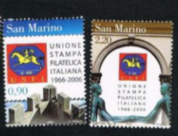 SAN MARINO     2006   UNIONE STAMPA FILATELICA ITALIANA (COMPLET SET OF 2) - USED - Gebraucht