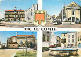 Carte Semie Moderne Grand Format De VIC Le COMTE - Vic Le Comte