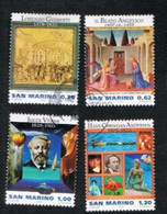 SAN MARINO      2005  L.GHIBERTI - BEATO ANGELICO-J.VERNE - A. C. ANDERSEN (COMPLET SET OF 4) - USED - Gebraucht