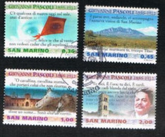 SAN MARINO      2005  GIOVANNI PASCOLI (COMPLET SET OF 4)  - USED - Gebraucht