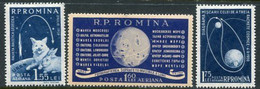 ROMANIA 1959 Space Exploration LHM / *.  Michel 1824-26 - Nuovi