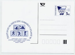 CZECH REPUBLIC 1996 3 Kc.postcard Czech Olympic Committee Unused.  Michel P23 - Cartes Postales