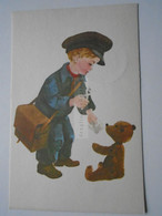 D175976 Hungary Postcard -stamp Lenin  100 Y  Birth Anniversary 1970 -Child Conductor Checking Teddy Bear's Ticket 1967 - Otros & Sin Clasificación