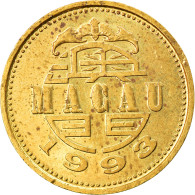 Monnaie, Macau, 10 Avos, 1993, British Royal Mint, TTB, Laiton, KM:70 - Macau