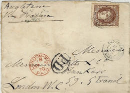 1860 - Letter From SEVILLA  To  Zafra  Fr . Y & T N°48 - Other & Unclassified