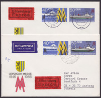 Mi-Nr. U4, 2x Portogerechte Eilboten- Luftpost In Die Schweiz, Abgang Versch. Berliner Postämter - Enveloppes - Oblitérées