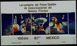 MEXICO 1985 SPACE MI No BLOCK 29 MNH VF!! - Nordamerika