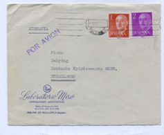 Spain Mallorca AIRMAIL COVER TO Germany 1958 - Otros & Sin Clasificación