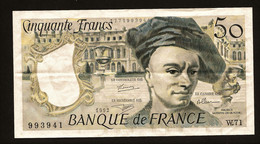 50 Francs "QUENTIN De La TOUR"     1992    SUP - 50 F 1976-1992 ''quentin De La Tour''