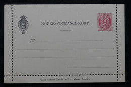 DANEMARK - Entier Postal Carte Lettre, Non Circulé - L 79948 - Interi Postali