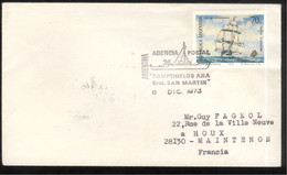 Lettre Philatélique Argentine / Argentina 1973 - Thème Voiliers / Sailboat - Briefe U. Dokumente