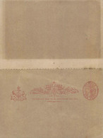 ENTIER POSTAL -Postal Stationery Ganzsache - DOUBLE AVEC RETOUR - REPLY - ONE PENNY VICTORIA . - Cartas & Documentos