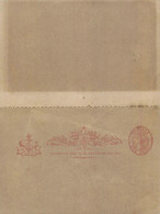 ENTIER POSTAL -Postal Stationery Ganzsache - DOUBLE AVEC RETOUR - REPLY - ONE PENNY VICTORIA . - Covers & Documents