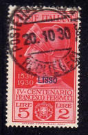 EGEO 1930 LIPSO (LISSO) FERRUCCI LIRE 5 + 2 L. USATO USED OBLITERE' - Aegean (Lipso)