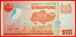 • BIRD SERIES (1976-1984): SINGAPORE ★ 10 DOLLARS (1979) KINGFISHER! LOW START ★ NO RESERVE! - Singapore