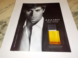 PUBLICITE ENRIQUE IGLESIAS ET PARFUM AZZARO  2011 - Zonder Classificatie