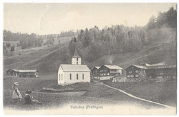 VALZEINA: Kinder Mit Dorf 1907 - Valzeina