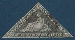 Cap Of Good Hope N°8 (slate/blue Gibbons N°19b) 4 Pence Ardoise Bleu Oblitéré Leger TTB - Cape Of Good Hope (1853-1904)