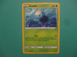 CARTE POKEMON ARAKDO 50PV 010/192 SÉRIE ÉPÉE ET BOUCLIER CLASH DES REBELLES 2020 VF COMME NEUVE - Espada Y Escudo