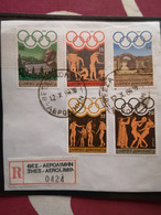 Griechenland Greece Olympiade 1984 Einschreiben Brieffragment - Briefe U. Dokumente