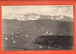 ZBX-06  Attalens Veveyse Et Les Alpes Vue Générale. Circulé 1921  Savigny 492 - Attalens