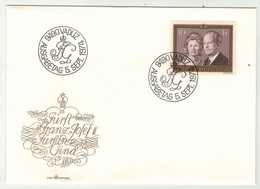 Liechtenstein // 1974 // Lettre 1er Jour, Couple Princier - Lettres & Documents