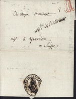 Agence Des Arts Et Manufacture Entête Bonnet Phrygien Franchise Mtre De L'Intérieur + Vérification Rouge Franchise An 4 - 1701-1800: Precursors XVIII