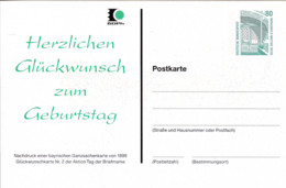 BRD, PP 154 B1/005, SWK. 80, Herzlichen Glückwunsch Zum Geburtstag - Privatpostkarten - Ungebraucht