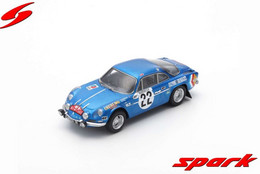 Alpine A110 - Jean-Claude Andruet/M. Vial - Monte-Carlo 1971 #22 - Spark - Spark