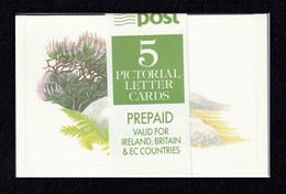 IRELAND 1990 Postal Stationery: Pack Of 5 Letter Cards MINT/UNUSED - Entiers Postaux