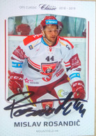 Mislav Rosandic ( Ice Hockey Player) - Autografi