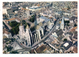 DIJON  --1965-- Vue Aérienne...La Cathédrale St Bénigne ....timbre....beau Cachet  ........ - Dijon