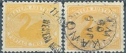 AUSTRALIA,WESTERN AUSTRALIA,1902 -1905 Black Swan-2P Yellow,Oblitered - Gebruikt