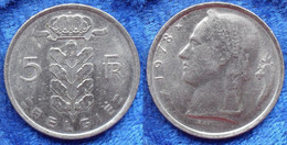 BELGIUM - 5 Francs 1978 Flemish KM#135.1 Baudouin I (1951-93) - Edelweiss Coins - Sin Clasificación