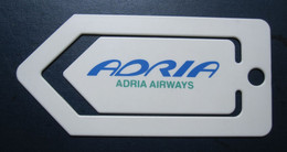 SLOVENIA ADRIA AVIOPROMET XL CLIP ADVERTISING AIRWAYS AIRLINE STICKER LABEL TAG LUGGAGE BUGGAGE PLANE AIRCRAFT AIRPORT - Stationery