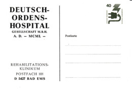 BRD, PP 069 B2/001,  Unfall 40, DEUTSCH-ORDENS-HOSPITAL, Bad Ems - Privatpostkarten - Ungebraucht