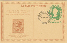 38477. Entero Postal WANGANUI (new Zealand) 1976. Stamp Centenary Reproduction - Postal Stationery